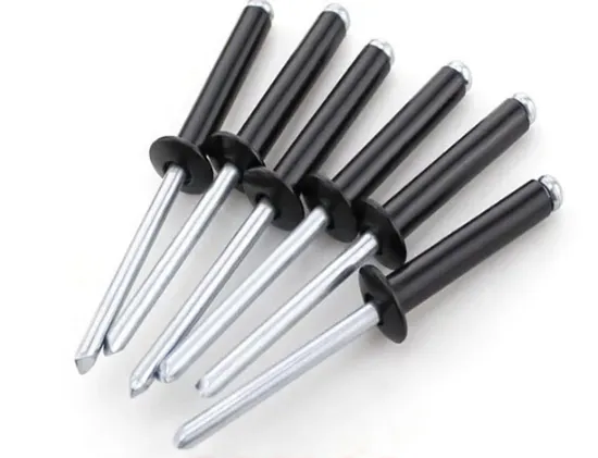 Black Color Aluminum Pop Blind Rivets and Dome Head Rivet with Large Flange Rivet