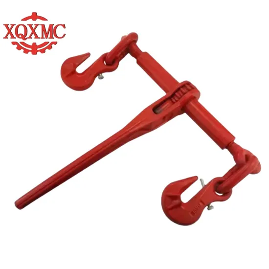 Hot Sale Alloy Steel Material Forged G80 Chain En12195-3 Standard Suitable Ratchet Type Load Binder with Double Hook Tensione
