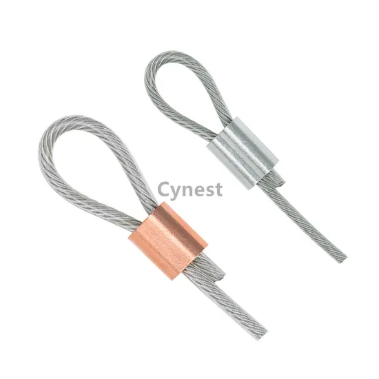 Wire Rope Fitting Marine Rigging Hardware - Swage Aluminum Sleeve Copper Ferrule