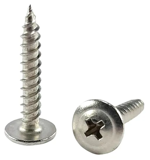 #8 X 1" 304 Stainless Steel Modified Truss Head Wood Screws