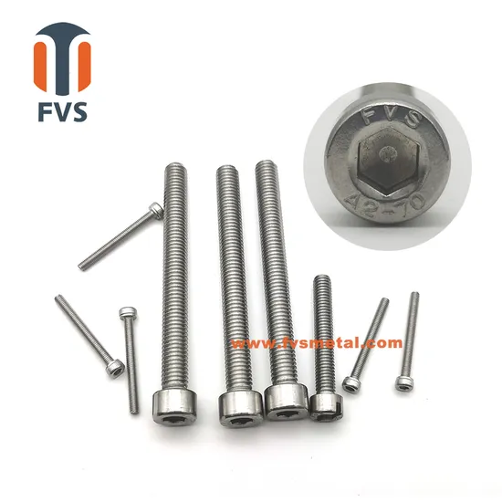 Fhevos Fastener Ss 304/316 Stainless Steel Machine Screw DIN912 for Auto Parts
