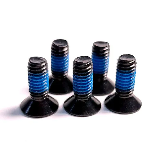6-32 6-40 8-32 8-36 10-24 10-32 Steel Black Oxide Nylon Pre Coat Thread Locking Hex Drive Flat Head Screws