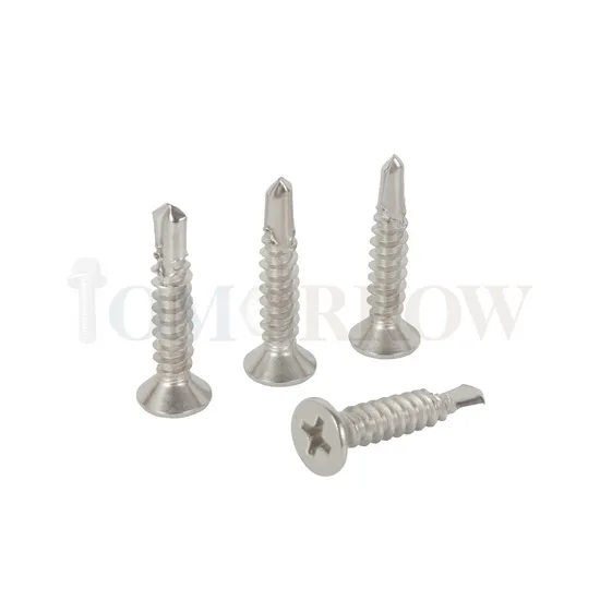 Made in China Factory One-Stop Service Stainless Steel 410, 304, 316 Countersunk (CSK) Head Self-Drilling Screw DIN7504 (P) , ISO15482, ASME B18.64