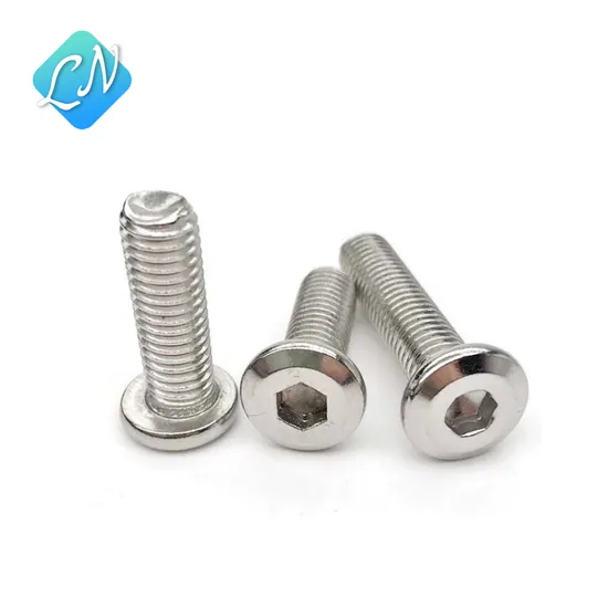 Stainless Steel Hexagonal Socket Pan Screws Round Button Head Bolts for Furniture/Mechanical/Equipment/Electronic/Wood
