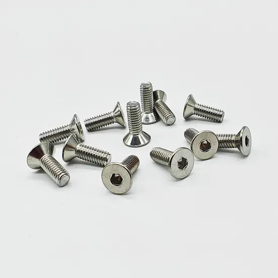 DIN7991 ISO10642 Stainless Steel Hex Socket Countersunk Flat Head Screw
