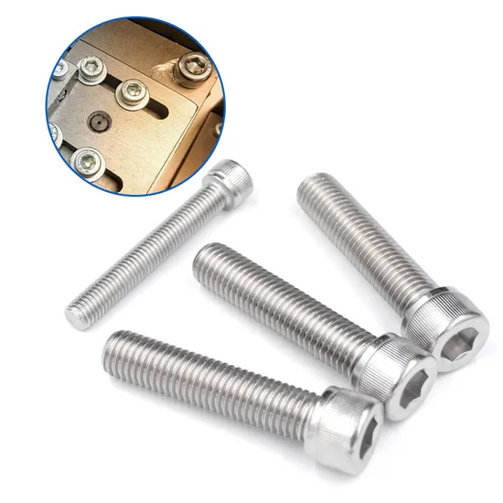 SS304 SS316 DIN912 Socket Cylinder Allen Hex Socket Head Cap Knurled Screw