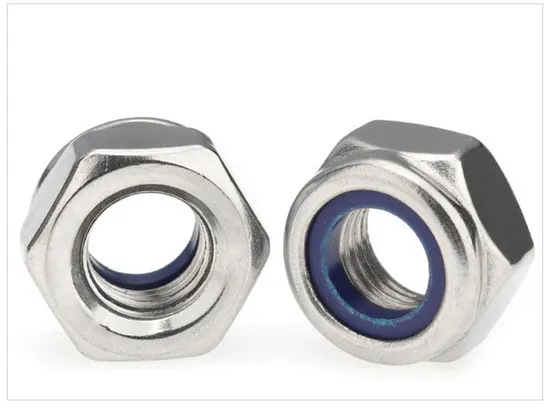 ANSI DIN985 DIN982 Nylon Insert Lock Nut White/Blue Zinc Plated Selflock Nut