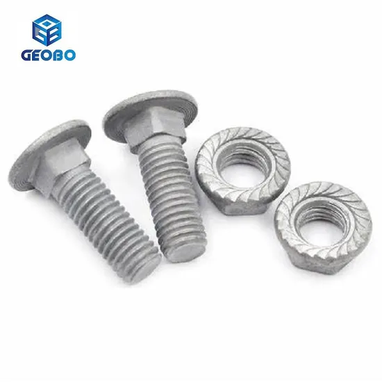 Full Thread HDG Carbon Steel DIN603 Carriage Bolt Round Head Square Neck Carriage Bolt