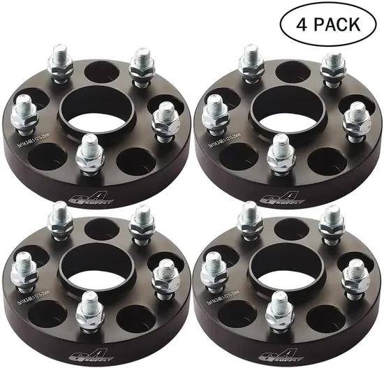 5X4.5 Wheel Spacers 1" with 60.1mm Hub Bore 12X1.5 Studs