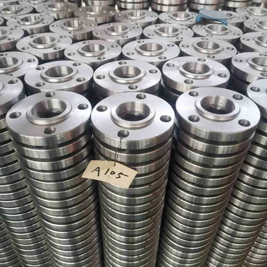 Carbon Steel Stainless Steel Pipe Flange Bw RF Forged SS304 SS316 Flange Slip on Flange ASTM A105n Pipeline Fitting