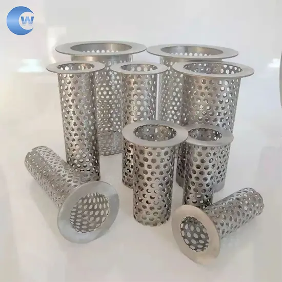 China Stainless Steel Perforated Metal Mesh Tube/Exhaust Perforated Mesh Tube/Perforated Metal Pipe