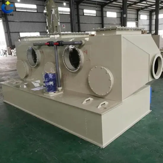 Industrial Equipment --PP Polypropylene Waste Gas Horizontal Wet Scrubber