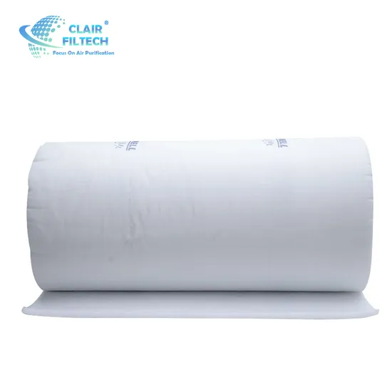 Wholesale Material Spray Booth Polyester Medium Ceiling Filter Paint Stop Air Filter