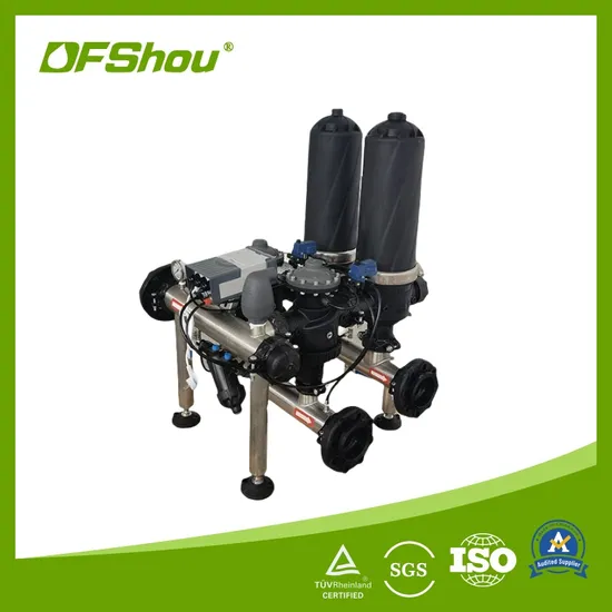 High Efficient 3 Inch 2 Unit Farm Irrigation Automatic Backwash Disc Filtration System