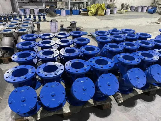DIN3202 F1 En1092-2 Pn10 Pn16 BS En558 F1 ANSI as 2129 Table D E Ductile Spheroidal Graphite Nodular Ductile Cast Iron Di SS304 316 Screen Y-Strainer Filter