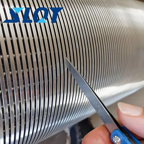 SS304L Wire Wrapped Continuous Slot Johnson Water Well Filter Screen