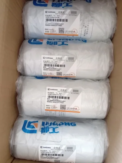 Liugong Industry Wholesale Auto Spare Part Filter Element Engine Oil Filter 53c1233