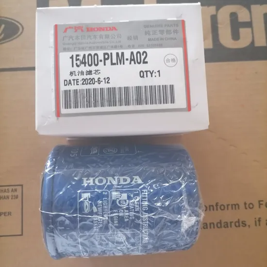 Honda Engine Parts Lubrication System Auto Parts Motorcraft Engine Oil Filter 15400-Plm-A02 15400-Rta-003 5003455 26300-35A00 M801002 16510-83000 8-94135-741-1