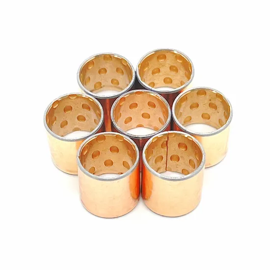 Steel Bronze Bimetal Bushing Heavy Load Kin Pin Main Shaft Bushing For Excavator Tractor Car Truck