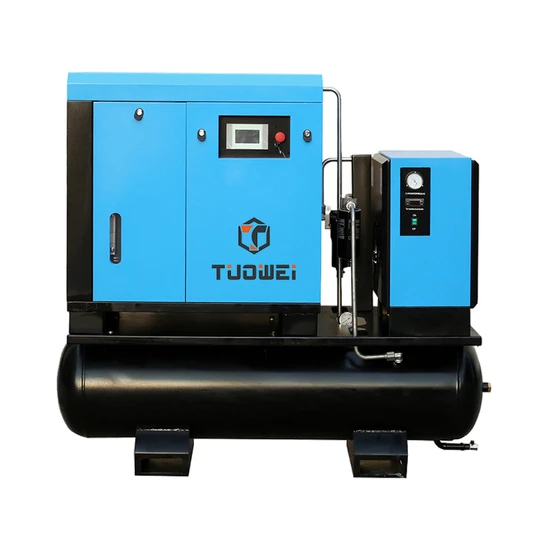 Industrial 22kw 30HP 16bar 4 in 1 Oilless Electric Fixed Speed Rotary Screw Type Air Compressor with Dryer for Laser Cutting Machine