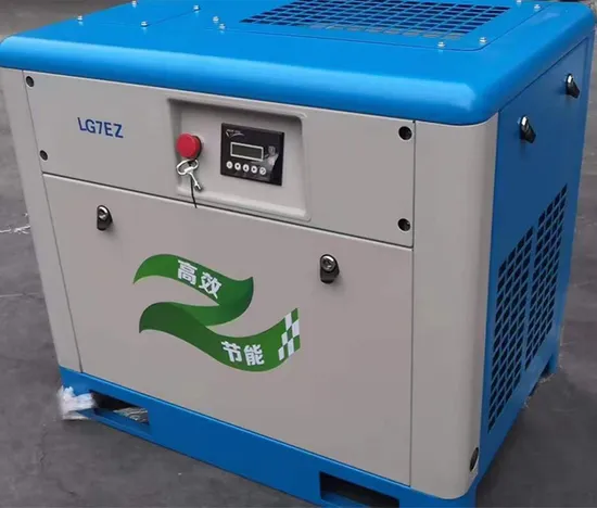 3 Phase 10HP 7.5kw 0.8MPa Electric Motor Direct Driven Screw Air Compressor