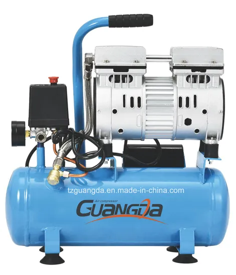 Gdg09 9L 550W 0.75HP 750W 1HP Direct Driven Compressor Silent Oil Free Air Compressor