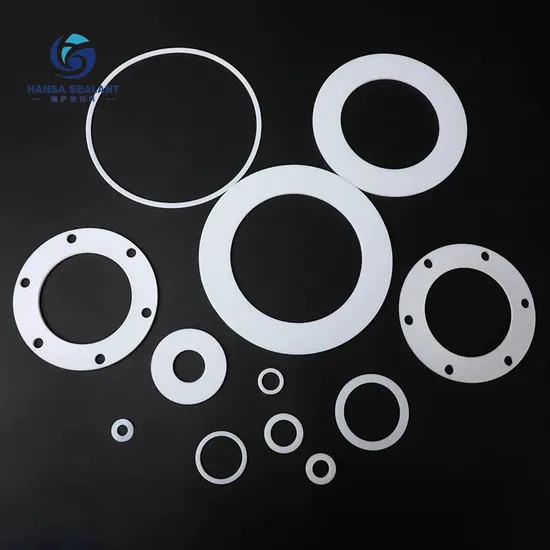 Customized O Shaped Plastic Parts PTFE Bushing Ring Gasket Virgin PTFE Rings