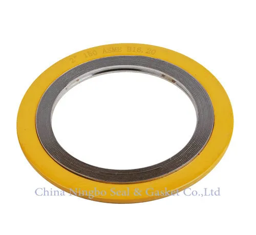 Spiral Wound Gasket with CS or 304ss Outer Ring
