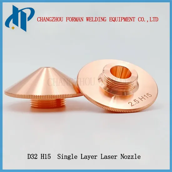 High Quality D32 H15 Single Layer Laser Nozzle for Wsx Precitec Cutting Head