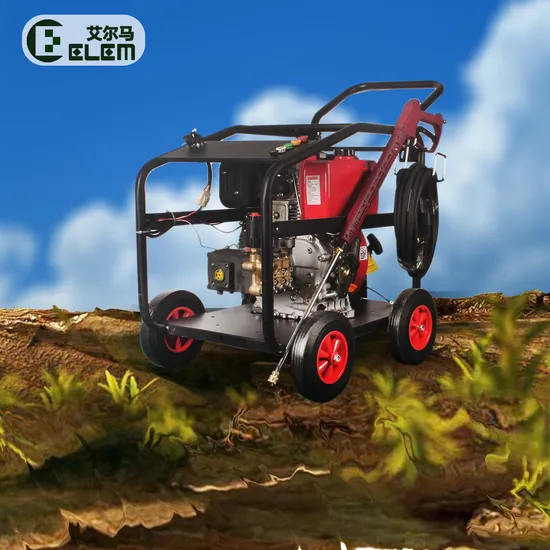 High Flow Pressure Washer Portable Car Washing Gasoline High Pressure Car Washer 250bar Sewage Drain Diesel Washer