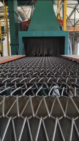 Manufacturers Sell Automatic Small Casting Mesh Belt Shot Blasting Machines for Aluminum Wheel Hubs