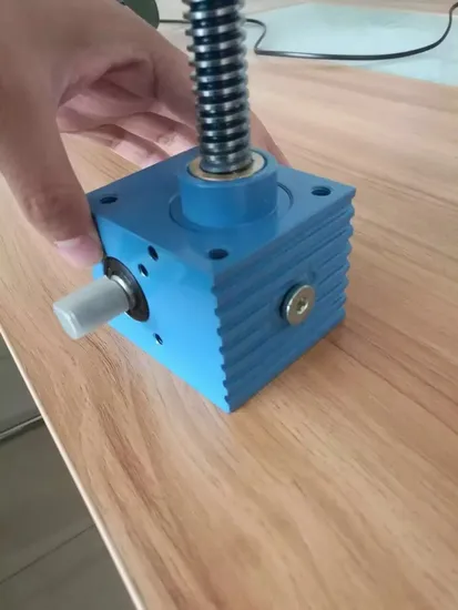 Swl Series Screw Erhand-Driven Mechanical Lift Worm Gearbox Hand Wheel Screw Elevator Electric Worm Gearbox Screw Lift