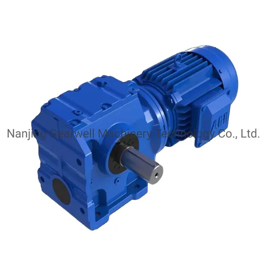 S Series Helical Worm Gearmotor Geared Motor Industrial Gearbox Flange-Mounted Hollow Shaft Speed Reducer