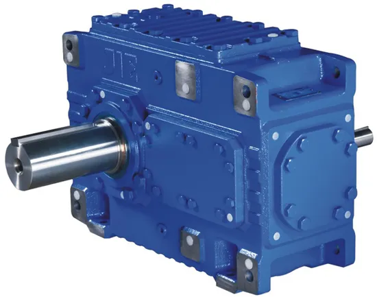 Hb Series Helical Bevel Gearbox Right Angle Gearbox Agricultural Gear Box with Hollow Bore Shaft