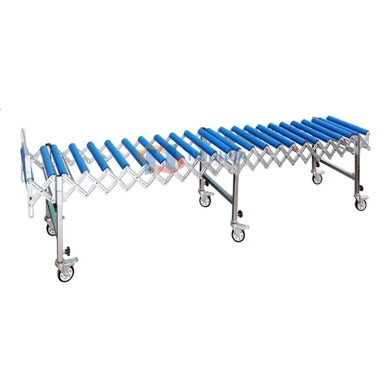 Direct Sale Expanded Roller Conveyor Blue PP Conveyor for Carton Conveying Direct Sale Expanded Roller Conveyor Blue PP Conveyor for Carton Conveying