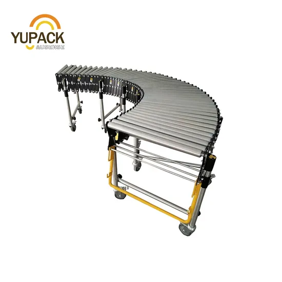 Automated Telescopic Powered Expandable Flexible Truck Loading Flex Skate Wheel Roller Conveyor