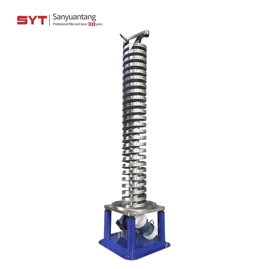 Cooling Function Spiral Elevator /Vibrating Spiral Vertical Elevator/Vertical Vibrating Screw Conveyors for Granule Rock Salt