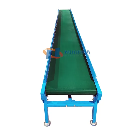 Inclined Belt Conveyor for Loading and Unloading Transfer of Goods Between Different Levels
