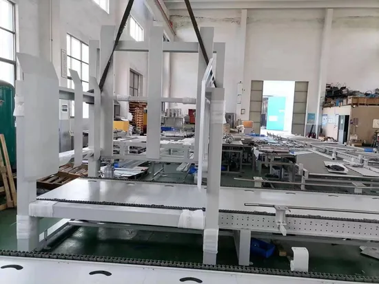 Customized End of Line Palletizing System Pallet Dispenser with Crossover Roller Conveyor