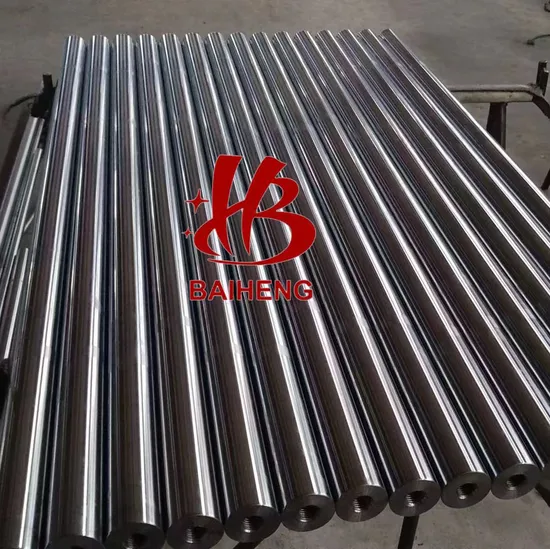 Ck45 Induction Hardened Chrome Piston Rod Chrome Plated Bar with Holes