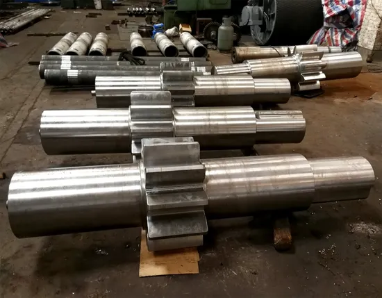 Heavy Duty Gear Wheel Shaft Custom Casting Forged Steel Spur Gear Shaft