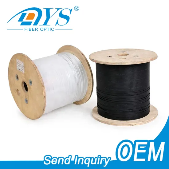 FTTH Fiber Drop Cable 1 2 Core Outdoor Indoor Fiber Optic Cable