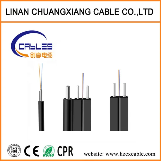 Single Mode FTTH Fiber Optic Flat Drop Cable 1core
