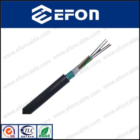 China Wholesale Price Armor Loose Tube Filled with Jelly Steel Wire Central Strength Member Duct Fiber Optic Cable for Outdoor