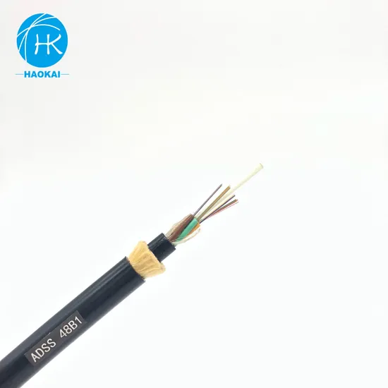 Outdoor Aerial Self Supporting G652D ADSS Fiber Optic Cable
