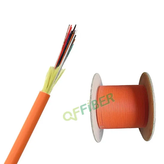 Tight Buffer Single Mode GJFJV Indoor 2 4 6 8 12 16 24 Fibre Optical Fiber Cable