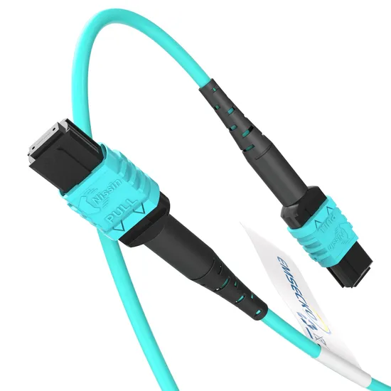 MPO/MTP Cable Om3 LSZH Patchcord Type B 8core/12core/16core/24core Low Loss Optic Fiber Cable
