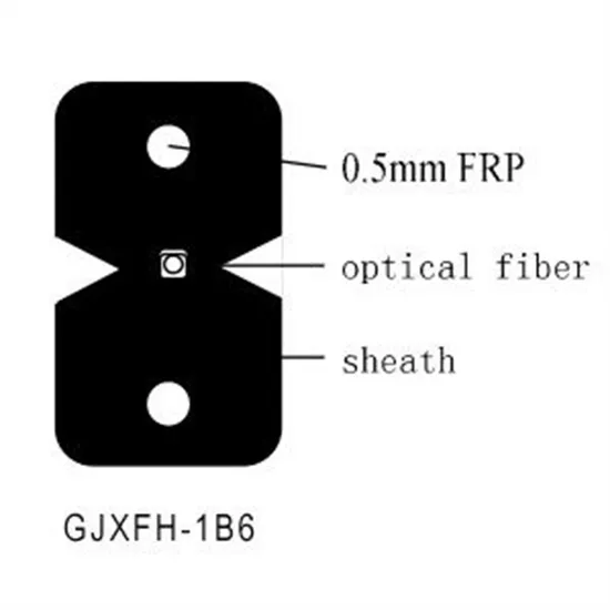 FTTH Drop Cable Indoor LSZH 2 FRP Flat Fiber Optic Aerial Cable