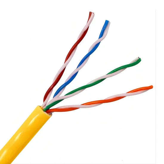 Intertek Verified 4X2X24AWG Eca 100% Copper UTP Cat5e Cable with Yellow Jacket