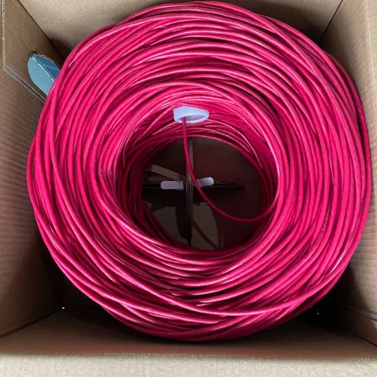 305m Box LSZH CPR Euroclass Dca Solid Bare Copper Cat 6 LAN Cable